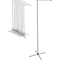 Amazon | DAIM スタンディングポール 黒 10本 屋内用 シンプル 黒 旗
